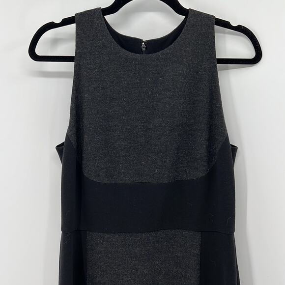 Vince Knee Length Wool Blend Sheath Dress - Black/Gray - 10 - New with tags - Picture 1 of 6